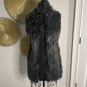 **Adrian Papell Faux Fur Vest**